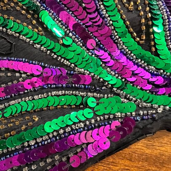 Stenay Sequins Parisian Party Event Dress Designer Money Bling New Years Small - Picture 4 of 15